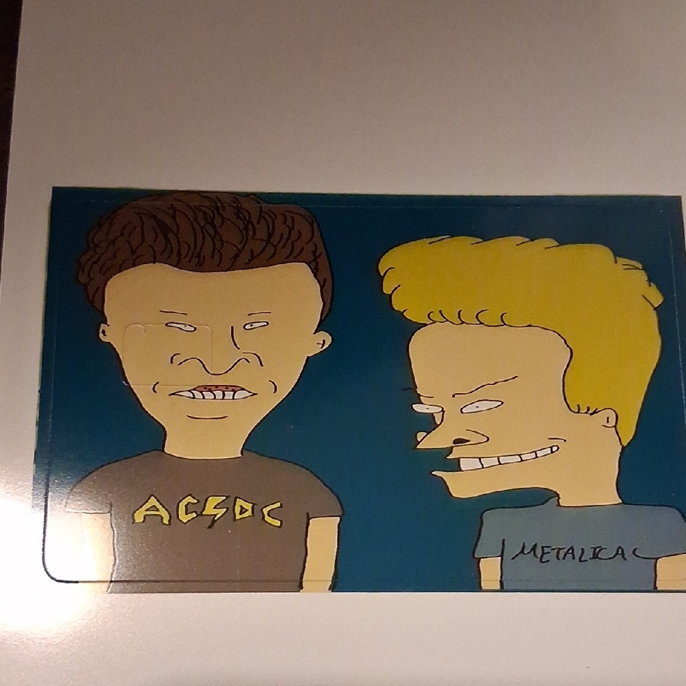 Blue Beavis and Butt-Head Wall Art Print - Unbranded Debit Card  Stickers